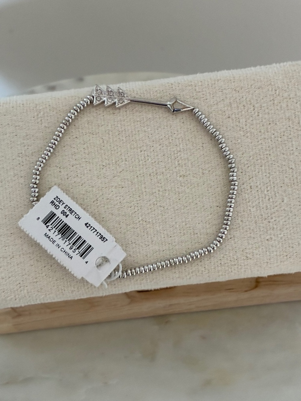 Kendra Scott silver Zoey stretch bracelet